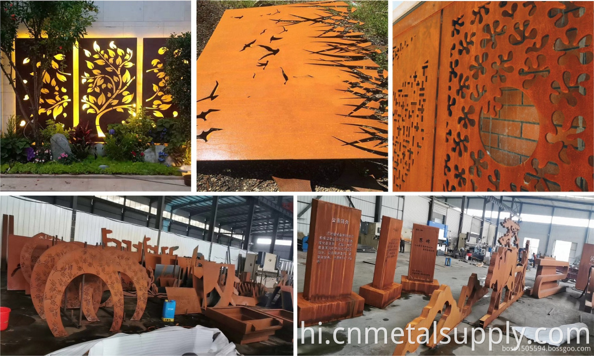Weather resistant steel plate